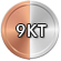 9 KT Rose & White Gold